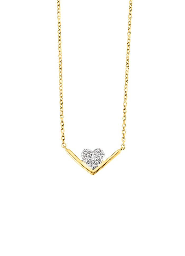 Herzige Halskette mit Brillanten 