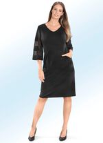 Kleid mit Trompeten&auml;rmeln 