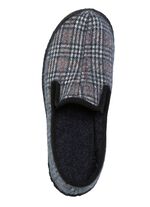 Textil-Hausschuh mit anatomisch geformtem Fu&szlig;bett BLAUGRAU-MULTICOLOR