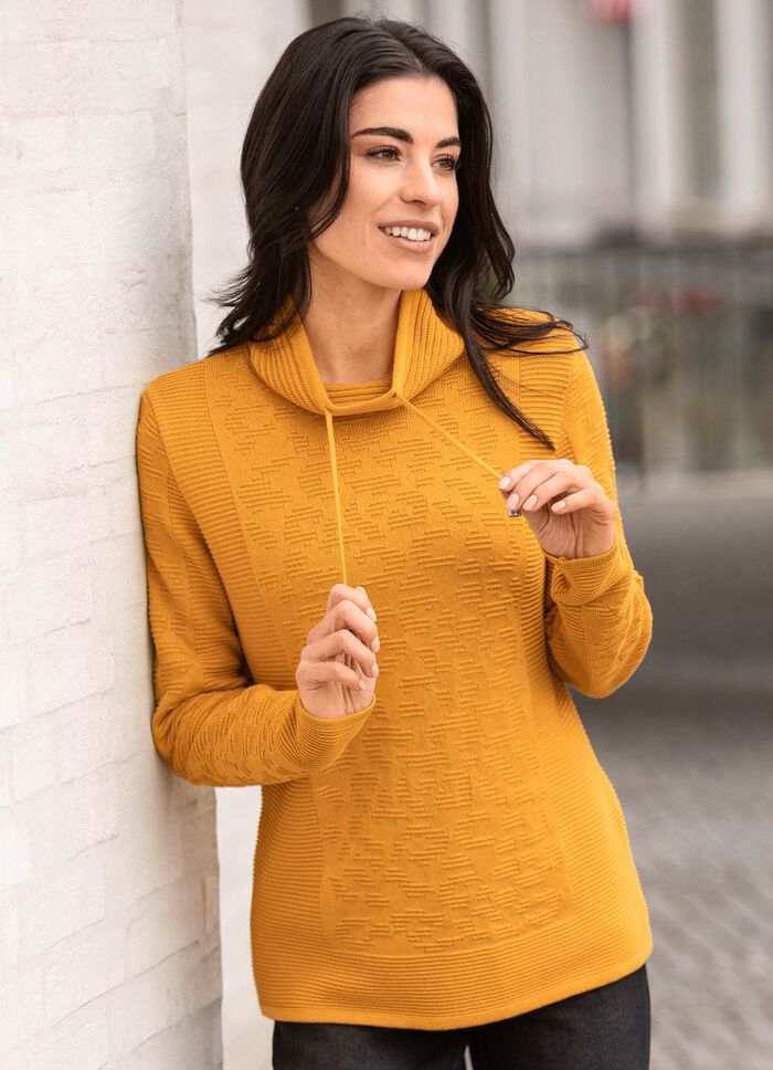 Pullover mit Kordelzug 