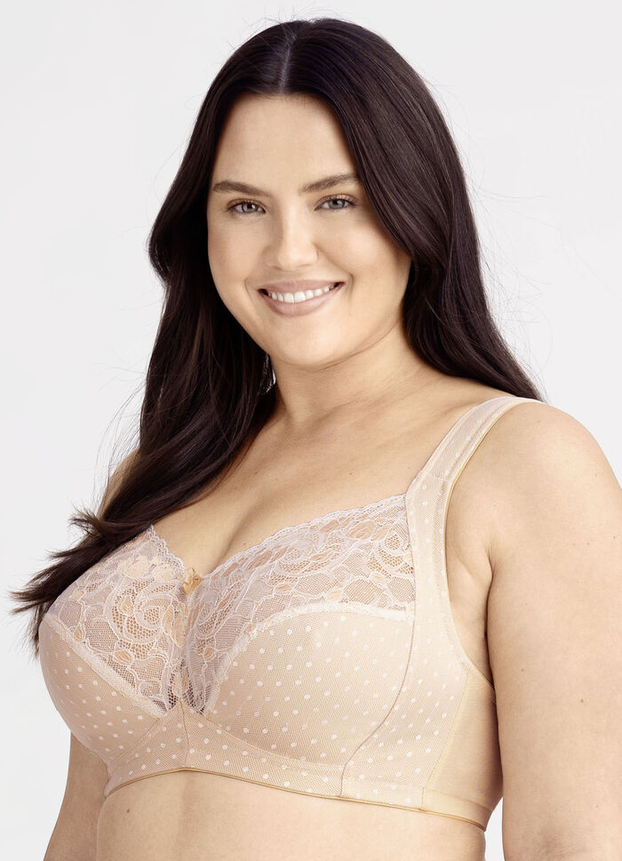 Miss Mary BH mit Elastikspitze BEIGE