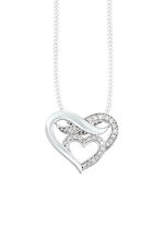 S&uuml;&szlig;er Herz-Anh&auml;nger mit Diamanten 