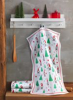 Weihnachtliche Geschirrt&uuml;cher im 3e-Set 