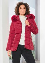 Jacke mit abnehmbarem Kunstpelz-Besatz 