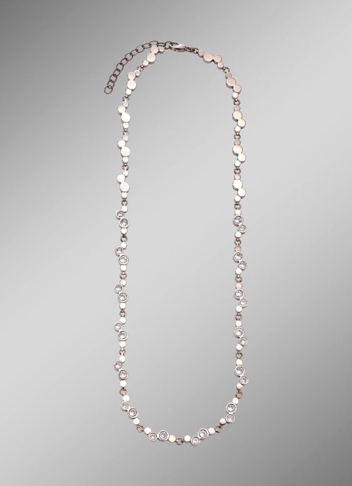 Halskette aus Titan mit synth. Zirkonia 