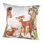 Kissenbezug mit bezaubernden Winterszenen WALDTIERE
