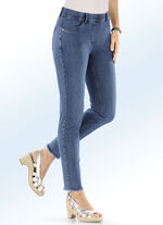 Magic-Jeans mit angesagtem Fransensaum JEANSBLAU
