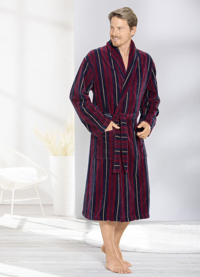 Bademantel mit Schalkragen 