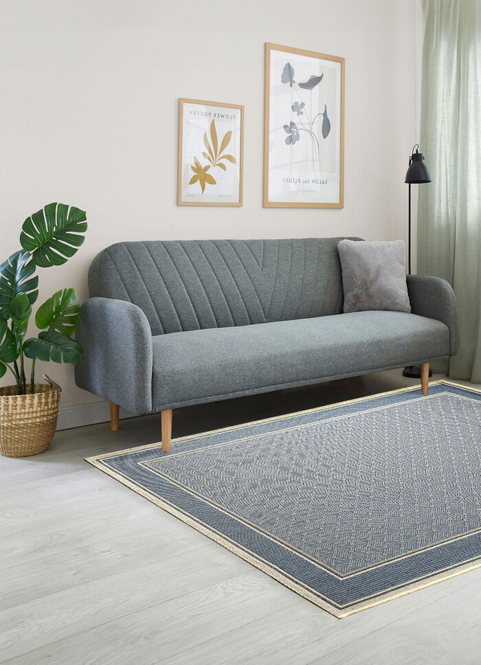 Brücken und Teppiche in Sisaloptik BLAU