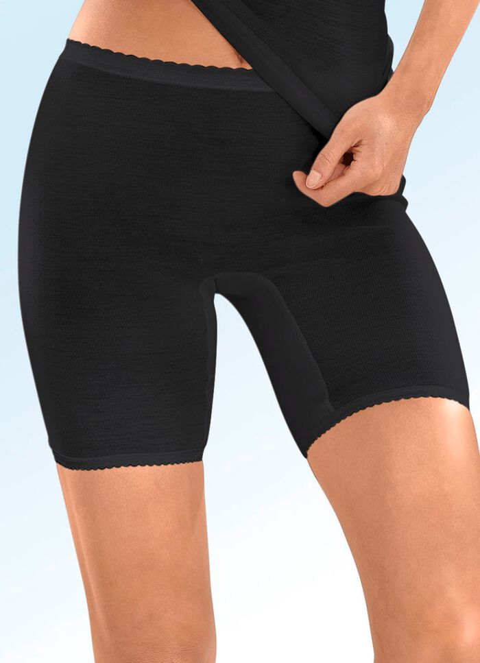 Con-ta Zweierpack Schl&uuml;pfer mit Schurwolle 