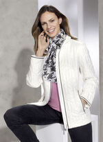 Jacke mit Reißverschlusstaschen CREME