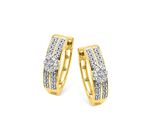 Hochwertige Creolen mit Brillanten und Diamanten 