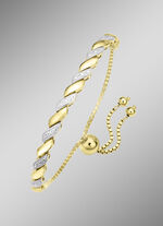 Edles und hochwertiges Armband in Bicolor mit Brillant 