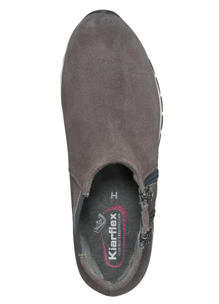 Bootie mit zwei Rei&szlig;verschl&uuml;ssen GRAU