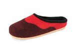 ELENA EDEN Filz-Pantoffel mit Kontrast-Einfassung ROT