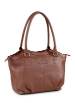 Laurina, Tasche, Damen, aus Leder COGNAC