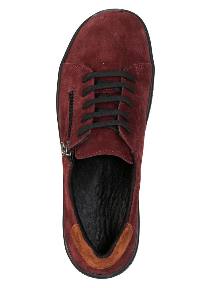 ELENA EDEN, bequeme Damen-Schn&uuml;rschuhe, Weite G, mit herausnehmbarem Fu&szlig;bett BORDEAUX