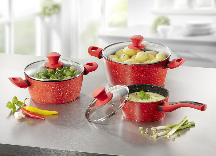 Ultra kratzfestes Granit Royal-Topf-Set, 6-teilig 