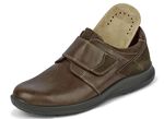 GINO GALANTE, bequeme Herren-Slipper, Weite K, mit herausnehmbarem Fußbett MARONE