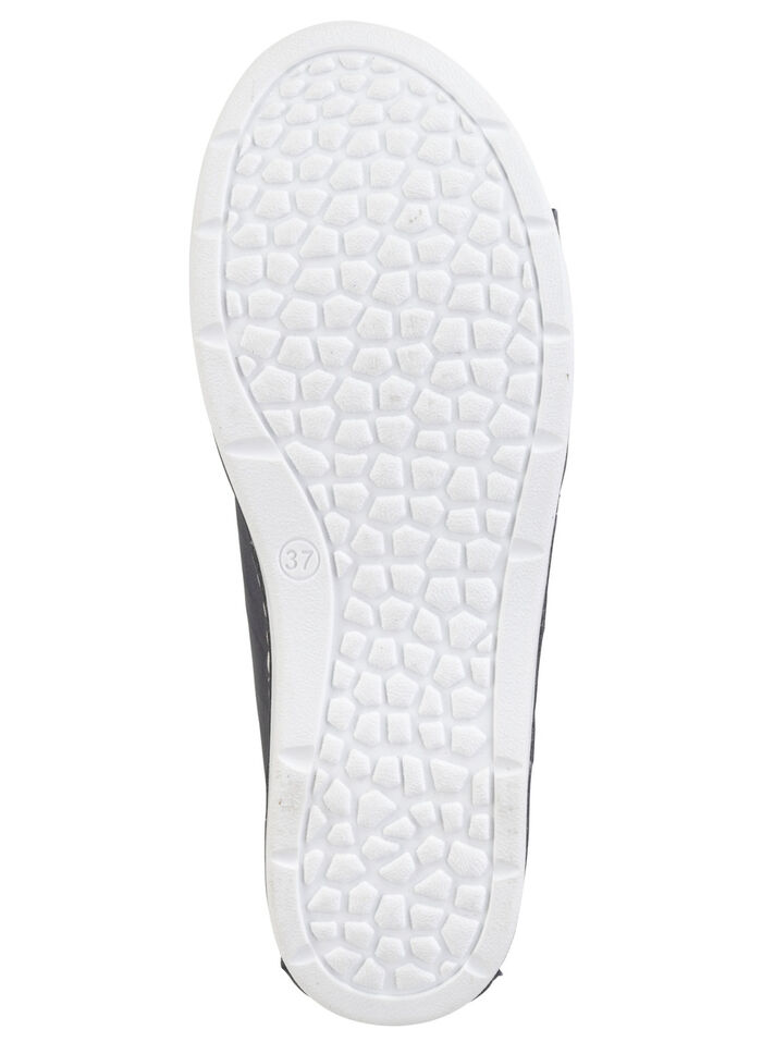 ELENA EDEN Schn&uuml;rschuh mit Knitter-Struktur und Zier-N&auml;hten MARINE