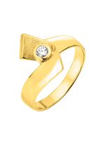 Vollendete Form: Damenring mit Brillant 