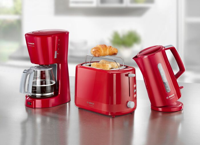Bosch Fr&uuml;hst&uuml;cksserie im kompakten Design ROT