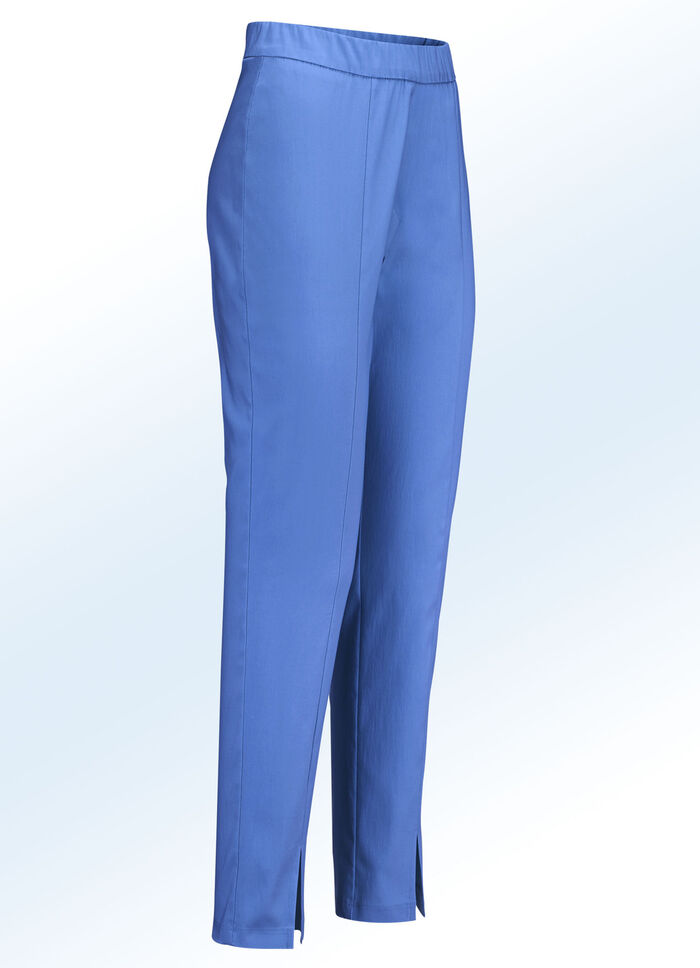 Hose mit angesagten Beinschlitzen ROYALBLAU