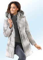Longjacke mit abnehmbarer Kapuze 
