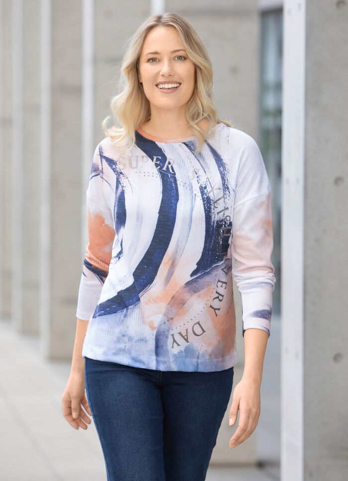 Einzigartiges Shirt mit Glanzdruck 