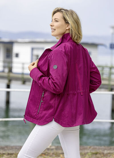 Jacke mit Rei&szlig;verschlusstaschen 
