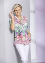 Shirt-Tunika mit Schlingenknopfverschluss 