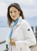 Schal mit Fantasiebl&uuml;ten-Dessin 