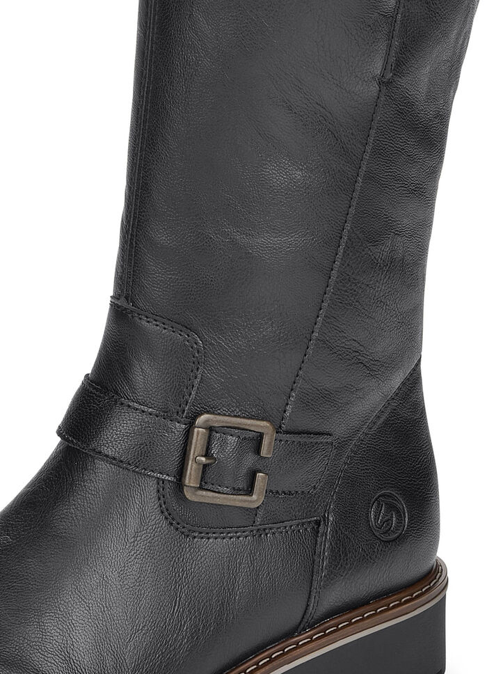 Remonte, gef&uuml;tterte Damen-Stiefel, Winterschuhe, Weite G, mit Lammfell SCHWARZ