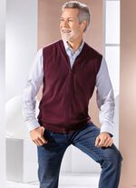 Weste mit durchgehendem Rei&szlig;verschluss in 4 Farben 