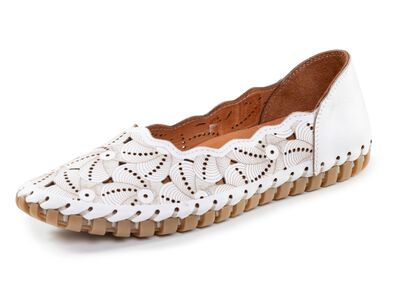 ELENA EDEN Ballerina mit interessanter Pr&auml;gung 