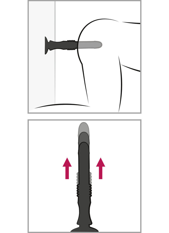 Massagegerät mit Saugfuß und Stoßfunktion 