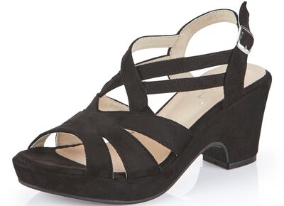 Andrea Conti, modische Damen-Sandaletten, mit verstellbarem Fersenriemchen 