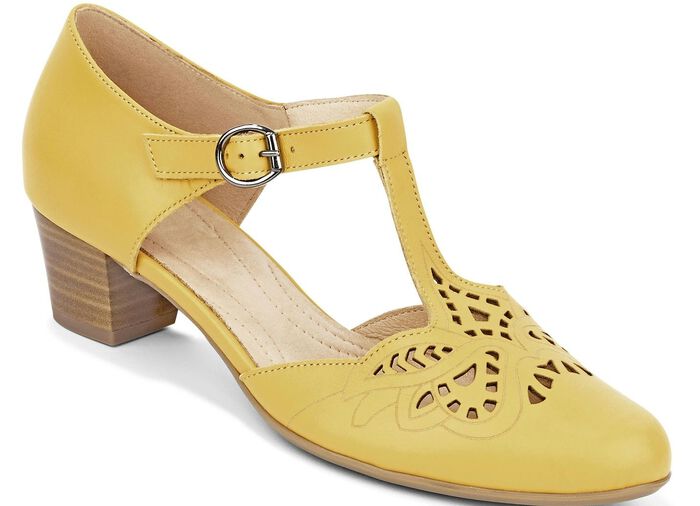 Sandaletten-Pumps aus bestem Kalb-Nappaleder 