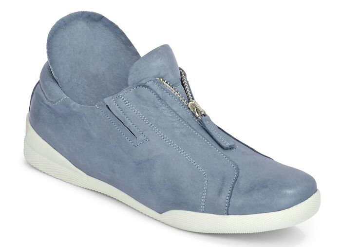 Andrea Conti Slipper mit praktischem Reißverschluss BLEU