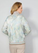 Sweatjacke mit floralem Motiv 