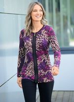 Shirtjacke mit praktischem Rei&szlig;verschluss 