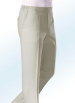 &bdquo;Klaus Modelle&ldquo;-Schlupfhose mit Zierblende in 4 Farben KIESEL