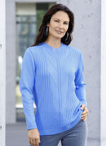 Pullover mit Schurwolle HELLBLAU