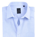 Langarm-Hemd von "Milano Italy" mit Kentkragen in 5 Farben BLEU