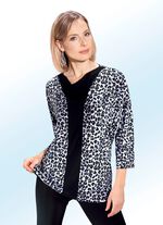 Tunika mit Wasserfallkragen 