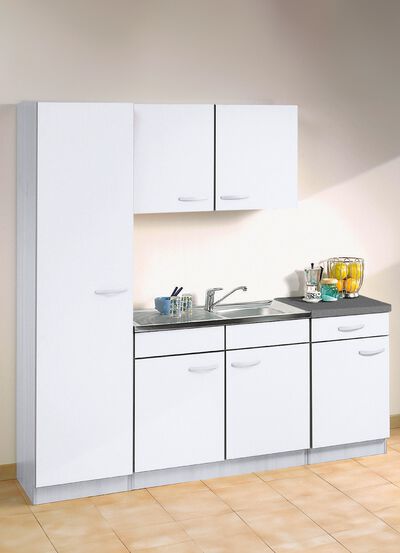 K&uuml;chenm&ouml;bel mit melaminharzbeschichteter Oberfl&auml;che 