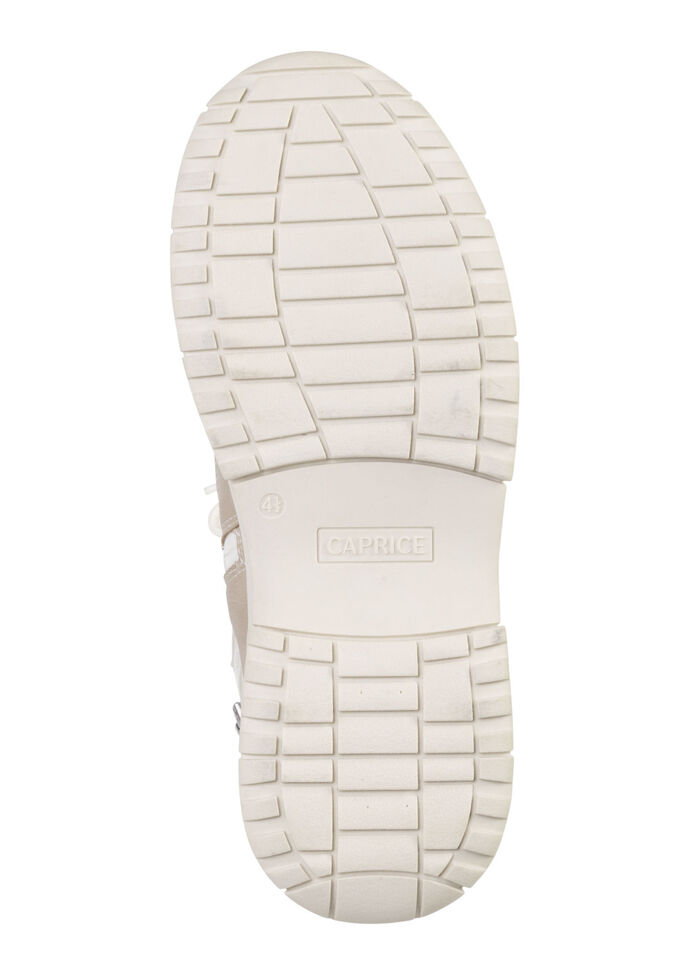 Caprice Stiefel mit schimmerndem Textilmaterial PERLWEISS-TAUPE