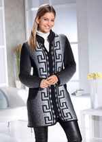 Longjacke mit Rei&szlig;verschlussleiste 