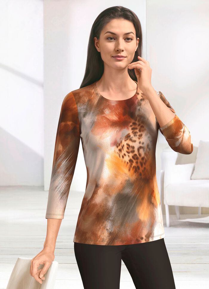 Shirt mit Allover-Dessin 