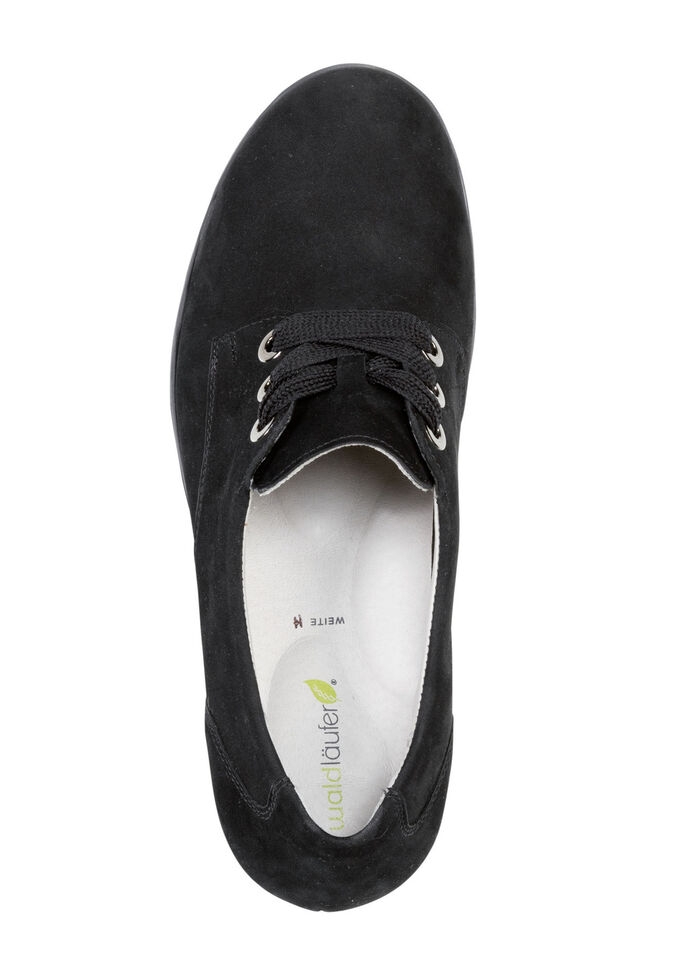 Waldl&auml;ufer, bequemer Damen-Trotteur, Weite H, mit herausnehmbarem Fu&szlig;bett SCHWARZ